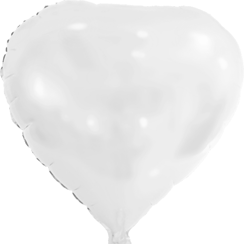 Custom Printed 17" Heart Foil Balloons | 100 pc