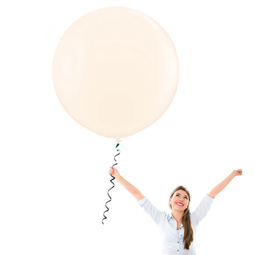 36 Inch Decorator Ivory Latex Balloons - Creative Balloons Manufacturing
