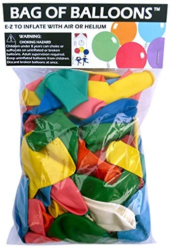 Bag of Balloons™ - 72 ct Retail Packaged Assorted Color Latex Balloons
