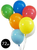 72 ct. Assorted Color Bag of Balloons™ - 4,320 Balloons (1 Case) – Packaged: 72 Balloons per Bag x 60 Bags per Case
