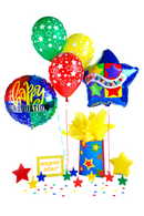 100-gram SuperStar Heavy Happy Weight™ - Primary-Plus Balloon Weight - 10 pcs/bag x 20 bags/case