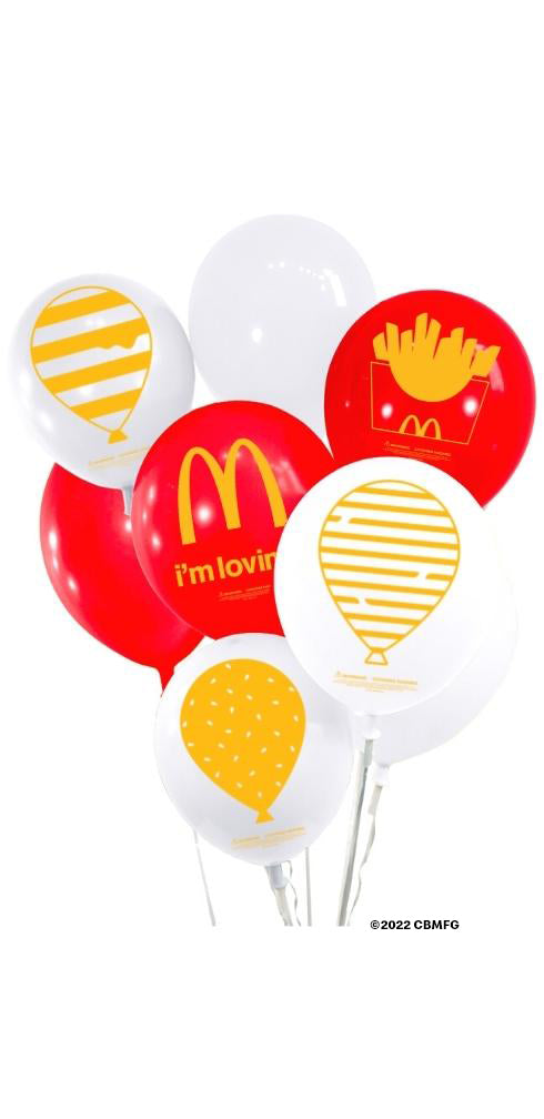 McDonald's E-Z Safety Seal™ Ribbon Valved Helium Balloon Kit (500 pcs/case) - Feel Good Design
