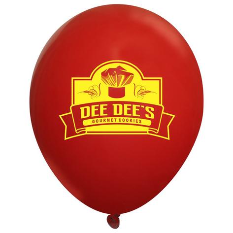 Custom Printed E-Z Safety Seal™ Valved Latex Balloons | Standard Colors | 1 Color Ink |1000 pc