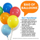 Bag of Balloons™ - 72 ct Assorted Color Latex Balloons