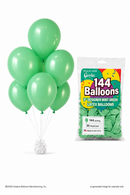 144-ct Bags - 9" Designer Mint Green Latex Balloons by Gayla - 144 pc/bag x 30 bags/case - 🇺🇸 Made in the U.S.A.