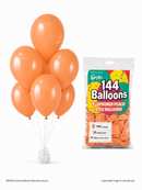 144-ct Bags - 9" Designer Peach Latex Balloons by Gayla - 144 pc/bag x 30 bags/case - 🇺🇸 Made in the U.S.A.