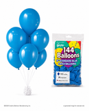 144-ct Bags - 9" Standard Blue Latex Balloons by Gayla - 144 pc/bag x 30 bags/case - 🇺🇸 Made in the U.S.A.