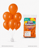 144-ct Bags - 9" Standard Orange Latex Balloons by Gayla - 144 pc/bag x 30 bags/case - 🇺🇸 Made in the U.S.A.