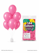 144-ct Bags - 9" Standard Pink Latex Balloons by Gayla - 144 pc/bag x 30 bags/case - 🇺🇸 Made in the U.S.A.