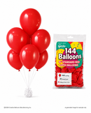 144-ct Bags - 9" Standard Red Latex Balloons by Gayla - 144 pc/bag x 30 bags/case - 🇺🇸 Made in the U.S.A.