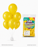 144-ct Bags - 9" Standard Yellow Latex Balloons by Gayla - 144 pc/bag x 30 bags/case - 🇺🇸 Made in the U.S.A.