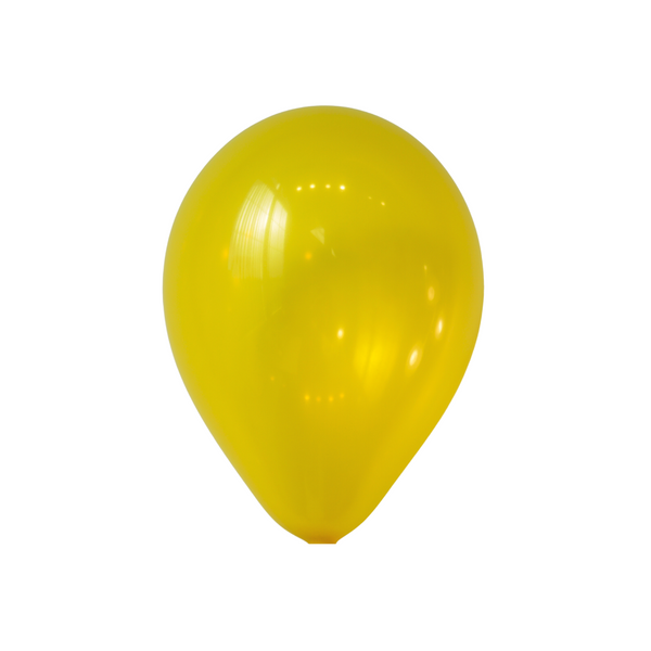 11" Crystal Yellow Latex Balloons by Gayla