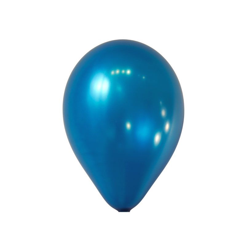 11" Metallic Blue Latex Balloons by Gayla