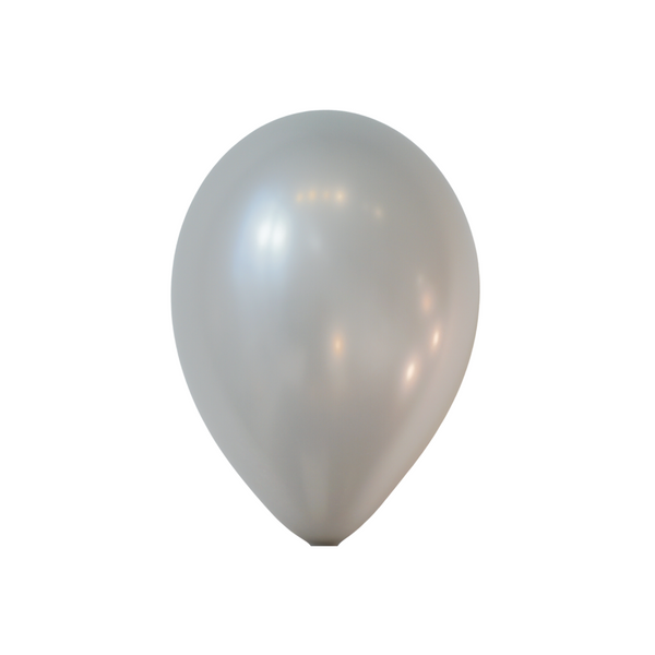 11" Metallic Silver Latex Balloons by Gayla