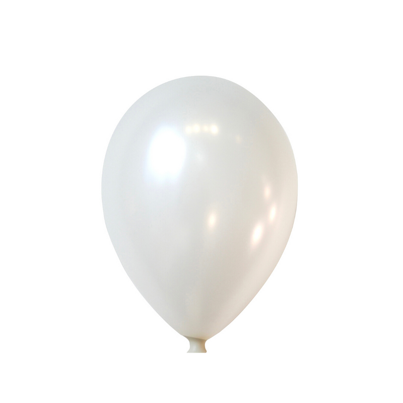 15-ct Retail-Ready Bags - 11" Pearl White Latex Balloons by Gayla