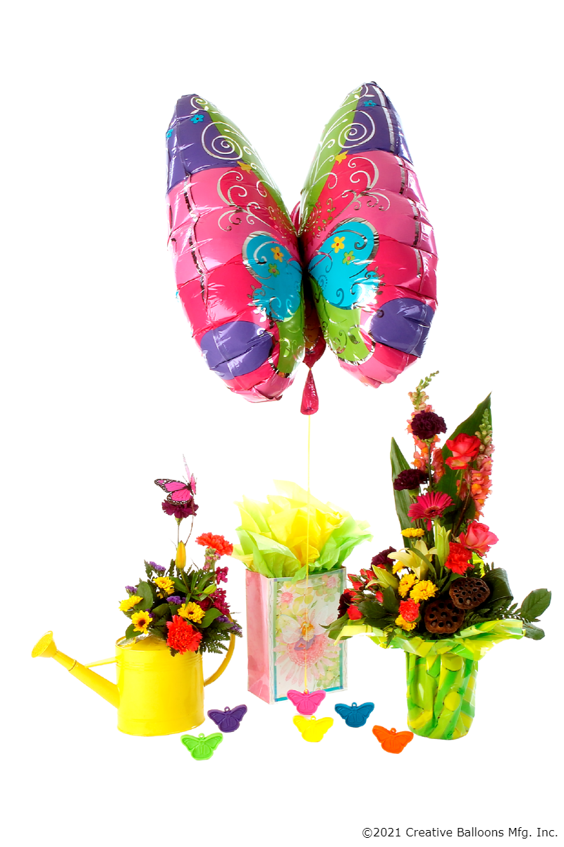 15 gram Happy Weight™ - Neon Butterfly Balloon Weight
