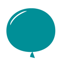 72-ct Bags - 17" Designer Teal Latex Balloons by Gayla - 72-pcs/bag x 24 bags/case - 🇺🇸 Made in the U.S.A.
