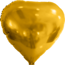 Custom Printed 17" Heart Foil Balloons | 100 pc