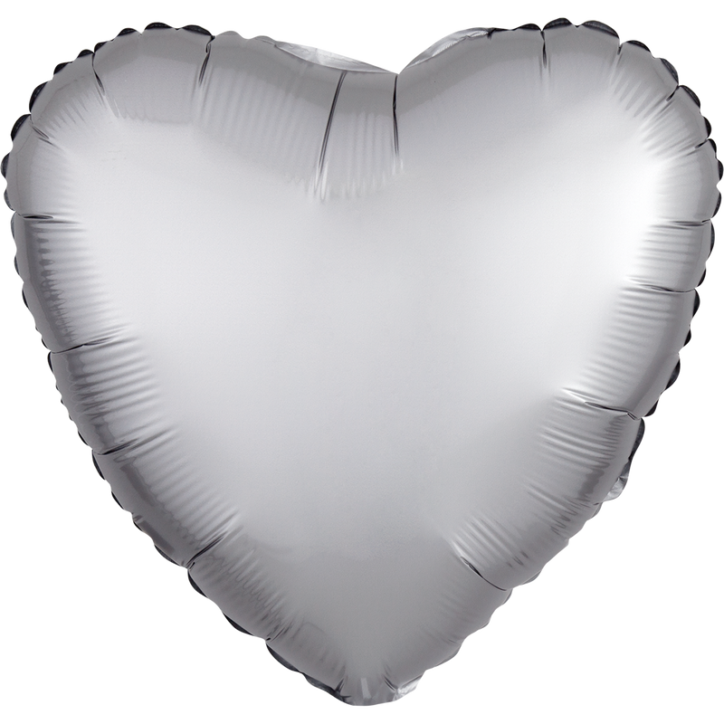 Custom Printed 17" Heart Foil Balloons | 100 pc