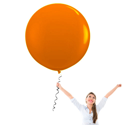 24 Inch Decorator Sunburst Orange Latex Balloons - Creative Balloons Manufacturing