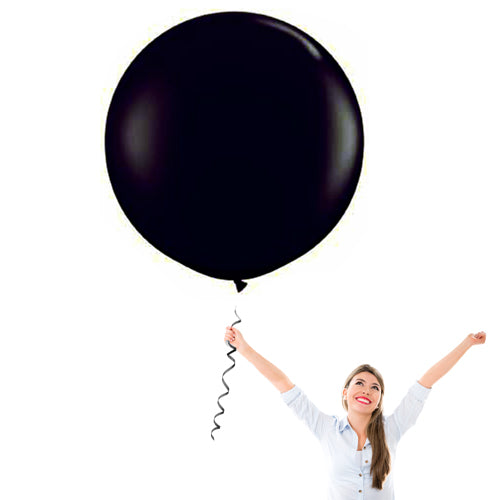 24 Inch Midnight Black Latex Balloons - Creative Balloons Manufacturing