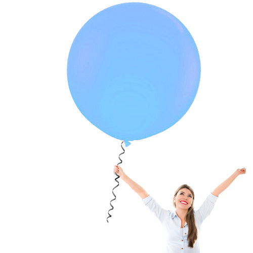 24" Latex Balloons | Pastel Royal Blue | 100 Pc Bag