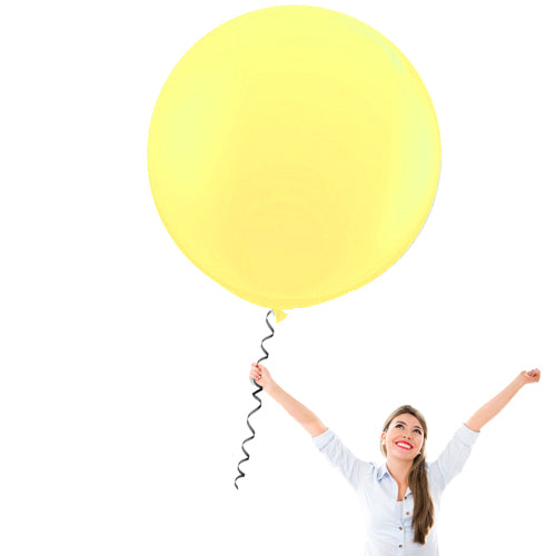 24-Inch-Pastel-Yellow-Latex-Balloons-Creative Balloons Manufacturing