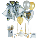 65-gram Cube Weight™ - Metallic Silver Balloon Weight - 10 pcs/bag x 20 bags/case