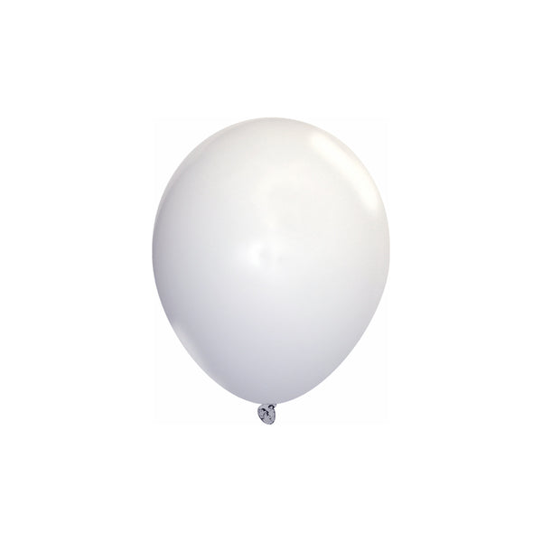 5 Inch Pastel White Latex Balloons - Creative Balloons Manufacturing