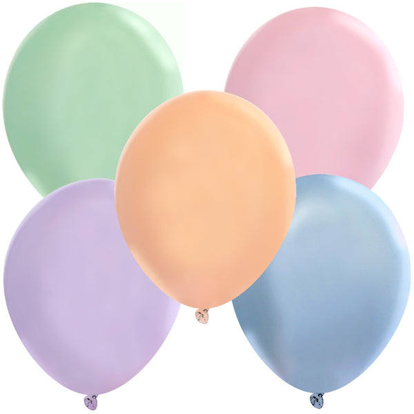 5 Inch Pearlized Assorted Colors Latex Balloons - Creative Balloons Manufacturing