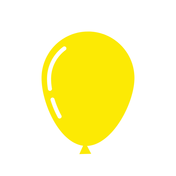 5" Standard Yellow Latex Balloons by Gayla