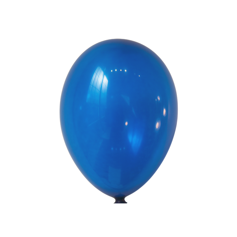 15-ct Retail-Ready Bags - 9" Crystal Blue Latex Balloons by Gayla