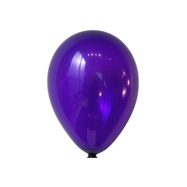 9" Crystal Purple Latex Balloons by Gayla