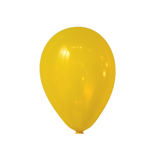 9" Crystal Yellow Latex Balloons by Gayla
