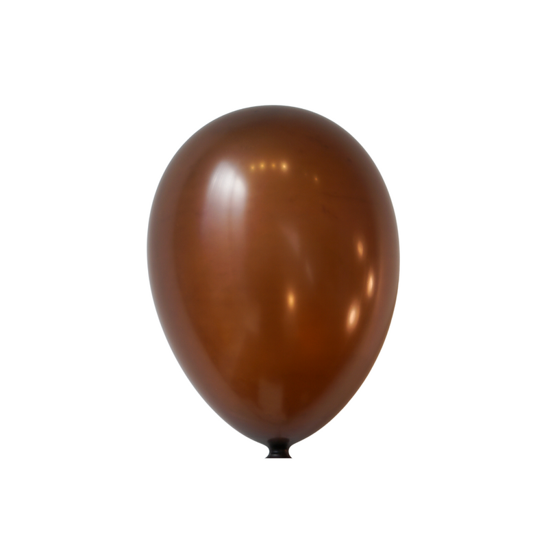 15-ct Retail-Ready Bags - 9" Designer Brown Latex Balloons by Gayla
