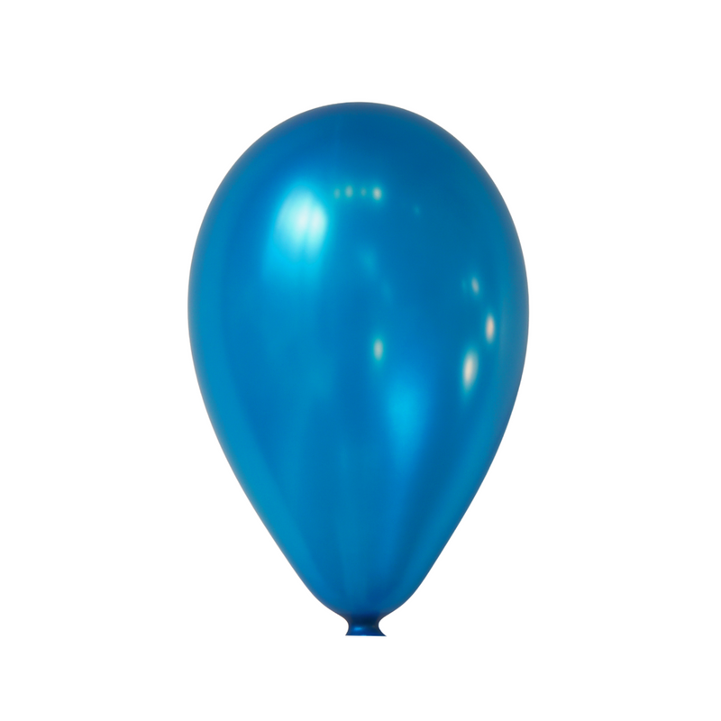 9" Metallic Blue Latex Balloons by Gayla