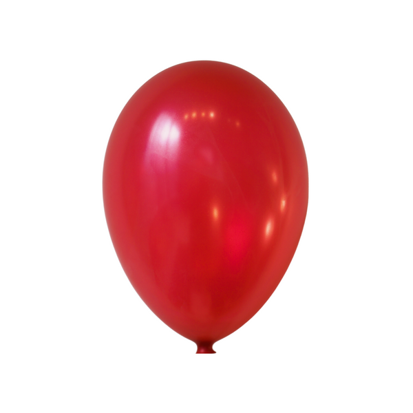 15-ct Retail-Ready Bags - 9" Metallic Red Latex Balloons by Gayla
