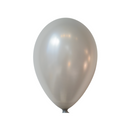 15-ct Retail-Ready Bags - 9" Metallic Silver Latex Balloons by Gayla - 15-pcs/bag x 144 bags/case