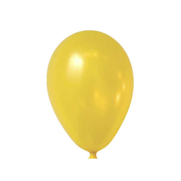 15-ct Retail-Ready Bags - 9" Metallic Yellow Latex Balloons by Gayla