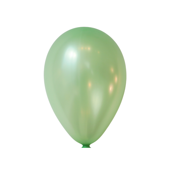 15-ct Retail-Ready Bags - 9" Pearl Mint Green Latex Balloons by Gayla