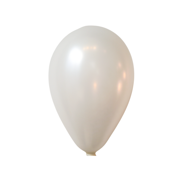 15-ct Retail-Ready Bags - 9" Pearl White Latex Balloons by Gayla
