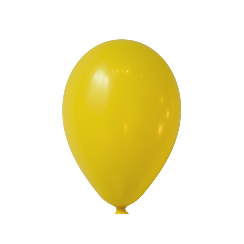 9" Standard Yellow Latex Balloons by Gayla