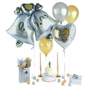 35-gram Bubble Weight - Metallic Silver Balloon Weights - 10 pcs