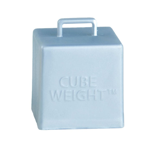65-gram Cube Weight™ - Metallic Silver Balloon Weight