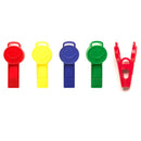 9-gram Happy Clip™ - Primary-Plus Assortment Balloon Weight Clip - 100 pcs per bag x 20 bags per case