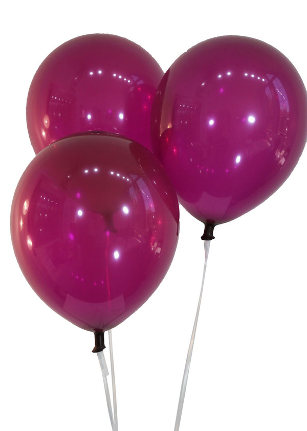 5 Ballons Cœur Rose 11ou 28cm Latex - Délices Suprêmes