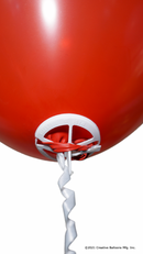 E-Z Balloon Tie™ with White Ribbon | 250 pc bag x 20 bags (5,000 pcs)