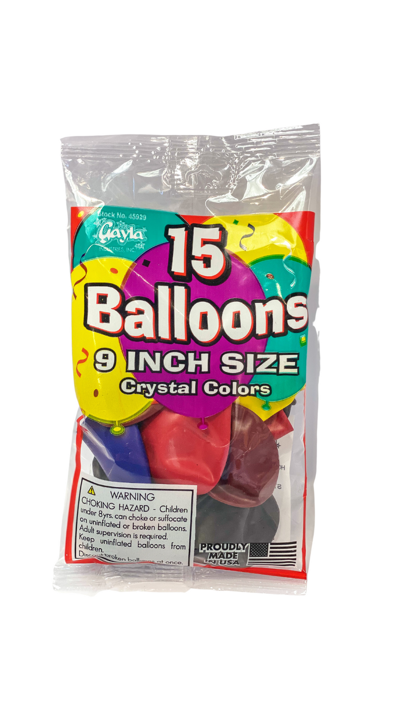 25-ct Retail-Ready Bags - 9" Standard Pink Latex Balloons by Gayla