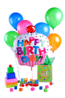 65-gram Cube Weight - Neon Assortment Balloon Weights - 10 pcs