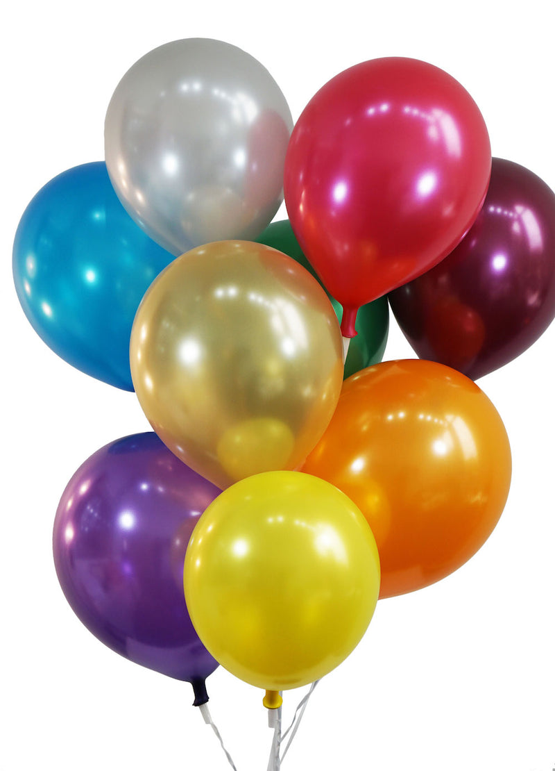 Metallic Assorted Color Balloons - Creative Balloons Manufacturing